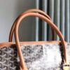 Goyard Bourgogne Bag Coated Canvas Black starp brown 20423770