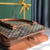 Goyard Bourgogne Bag Coated Canvas Black starp brown 20423770