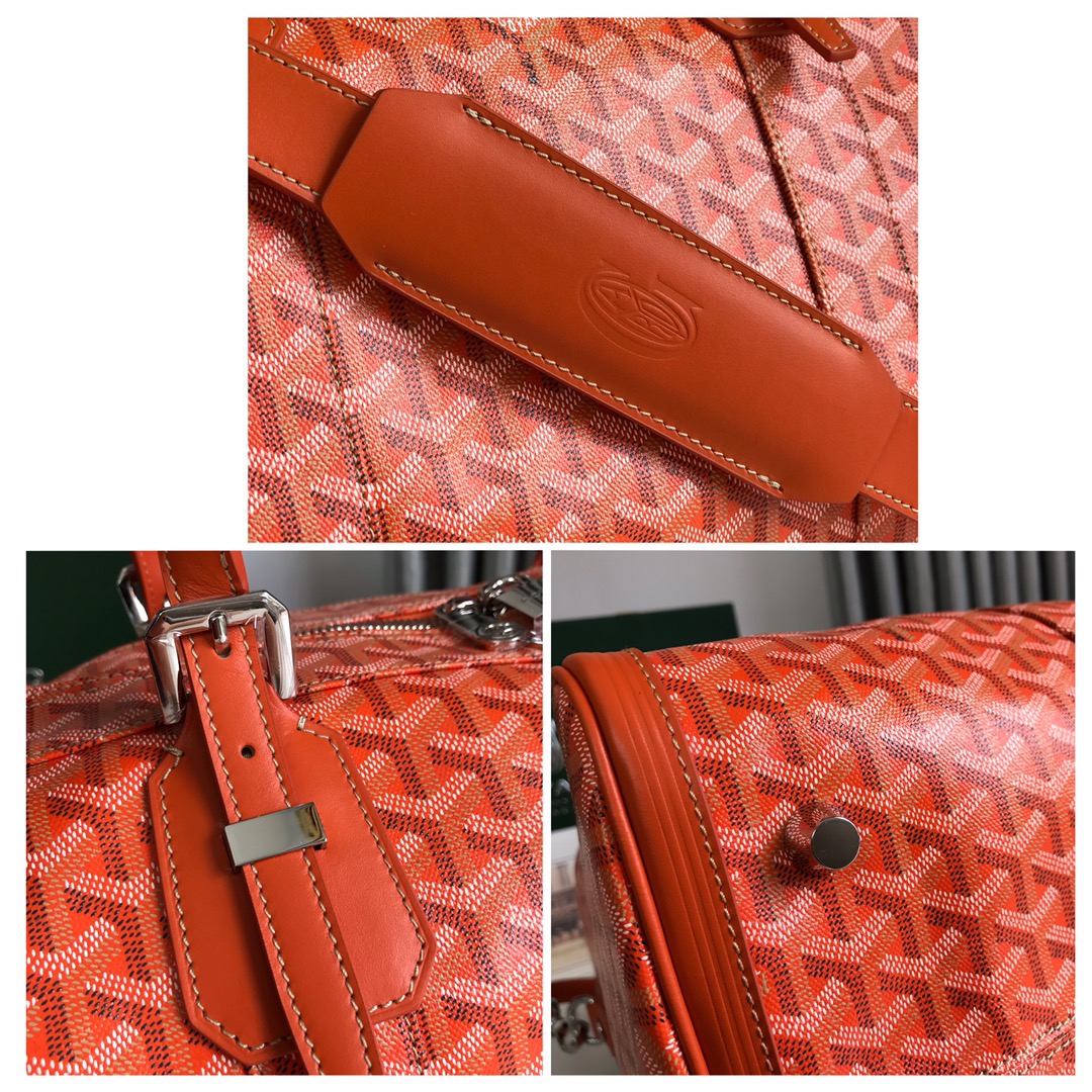 Goyard Croisiere Bag Coated Canvas 50 Orange 852491