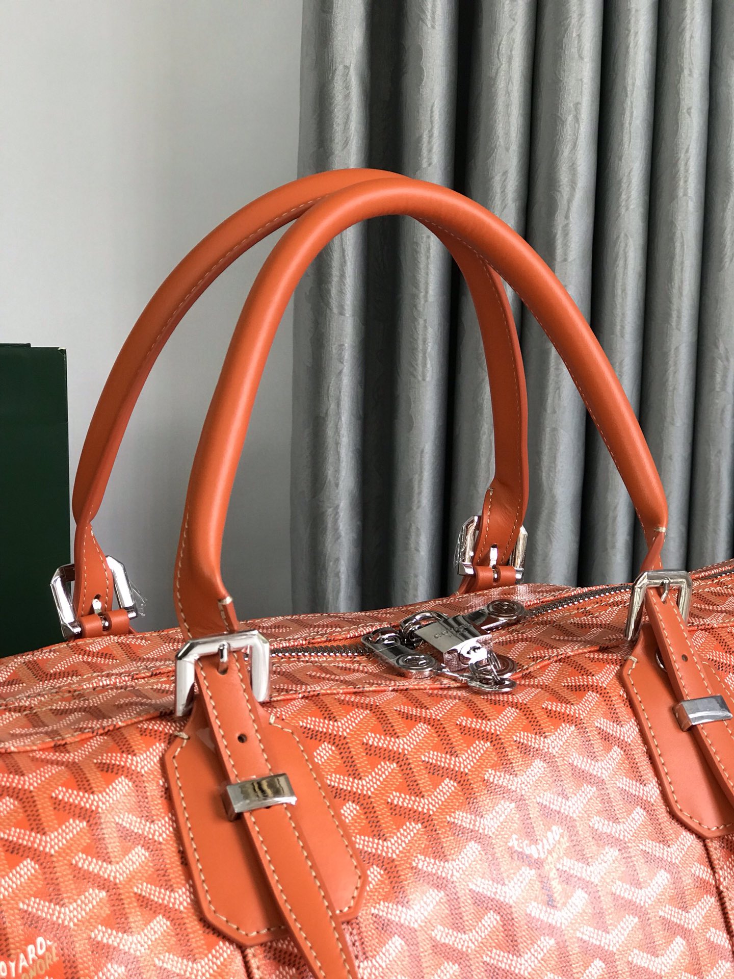 Goyard Croisiere Bag Coated Canvas 50 Orange 852491