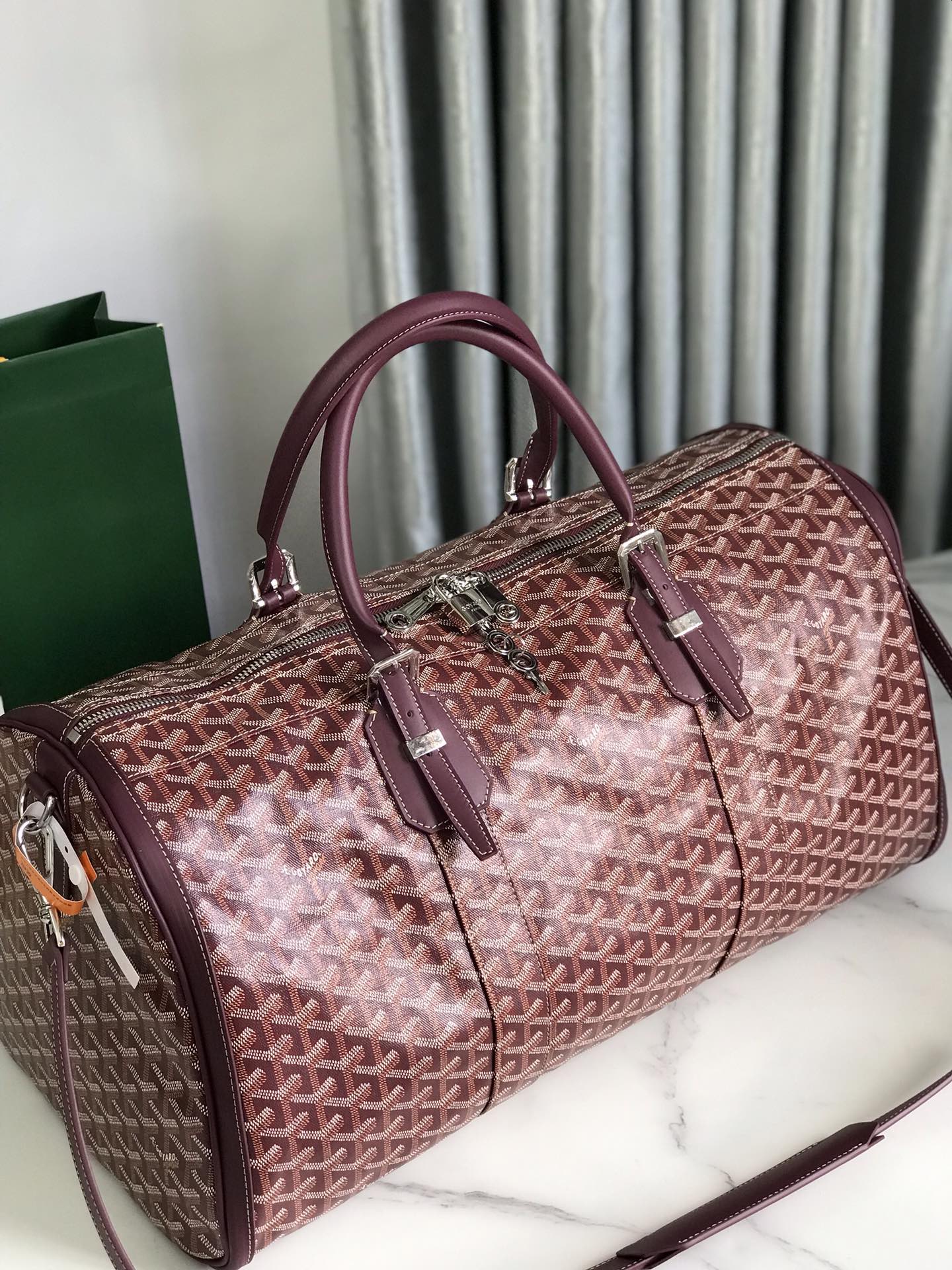Goyard Goyardine Croisiere 50 - Burgundy Luggage and Travel