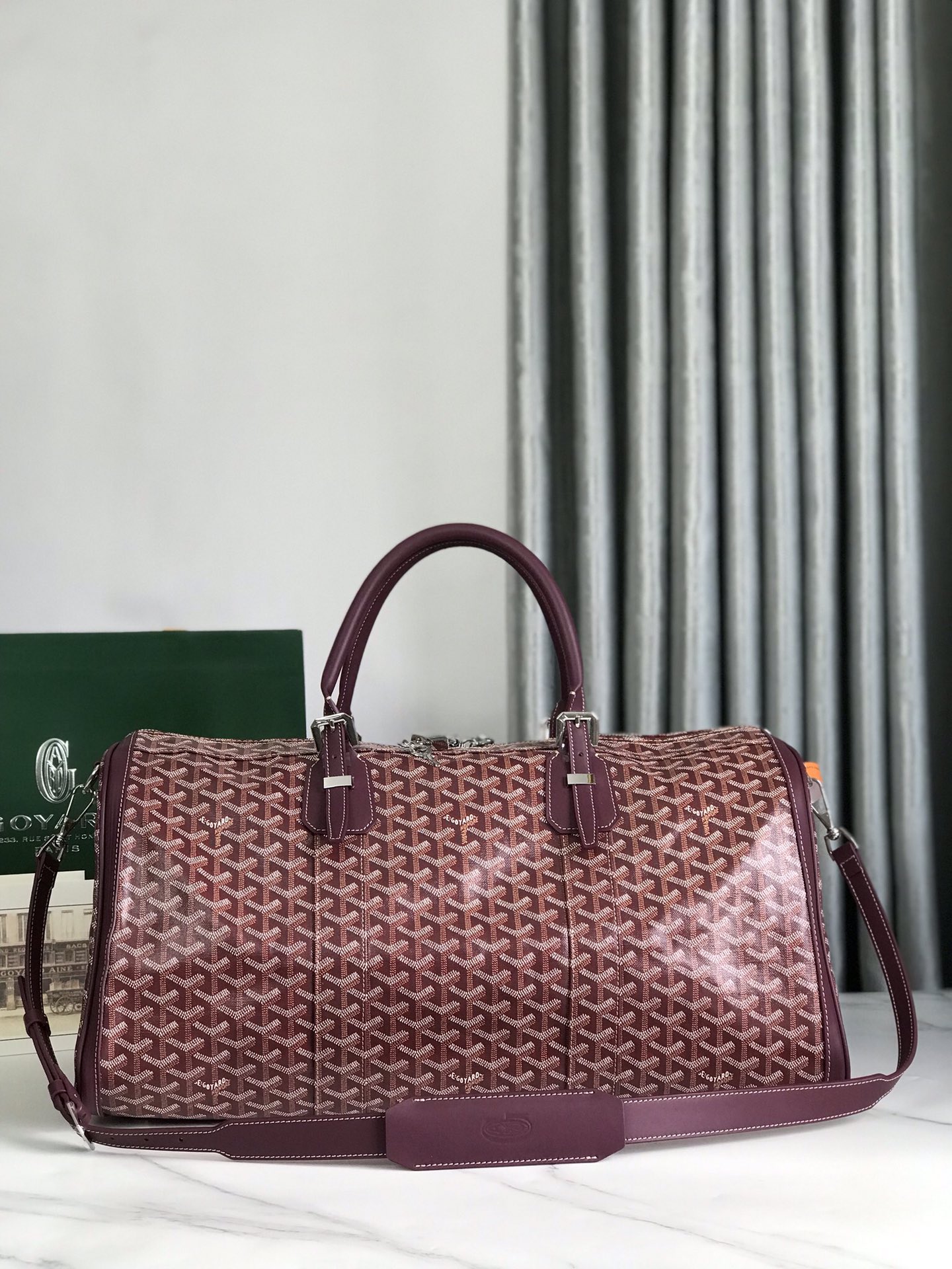 Goyard Goyardine Croisiere 50 – Burgundy Luggage and Travel