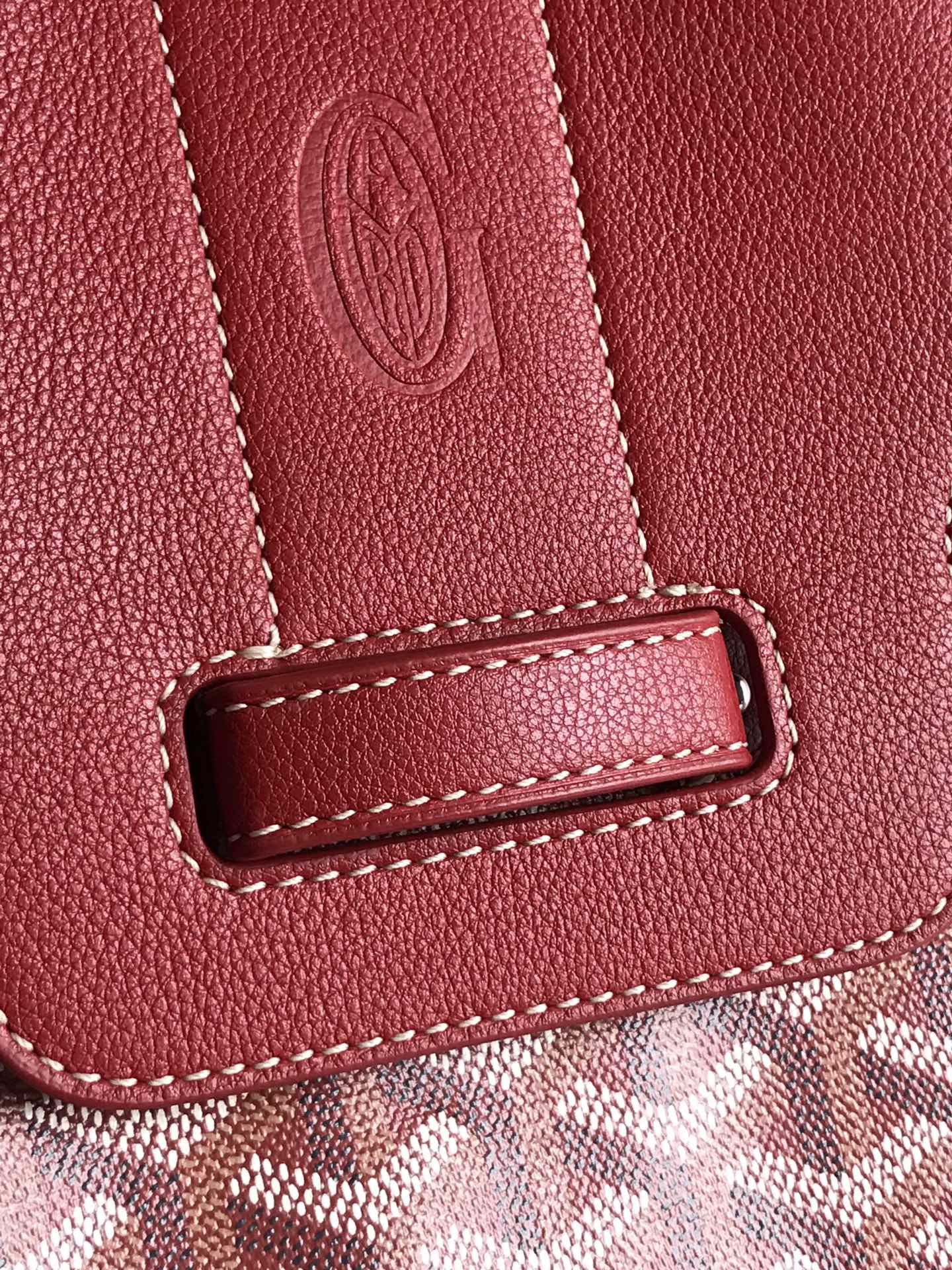 GOYARD Goyardine Saigon Tote red