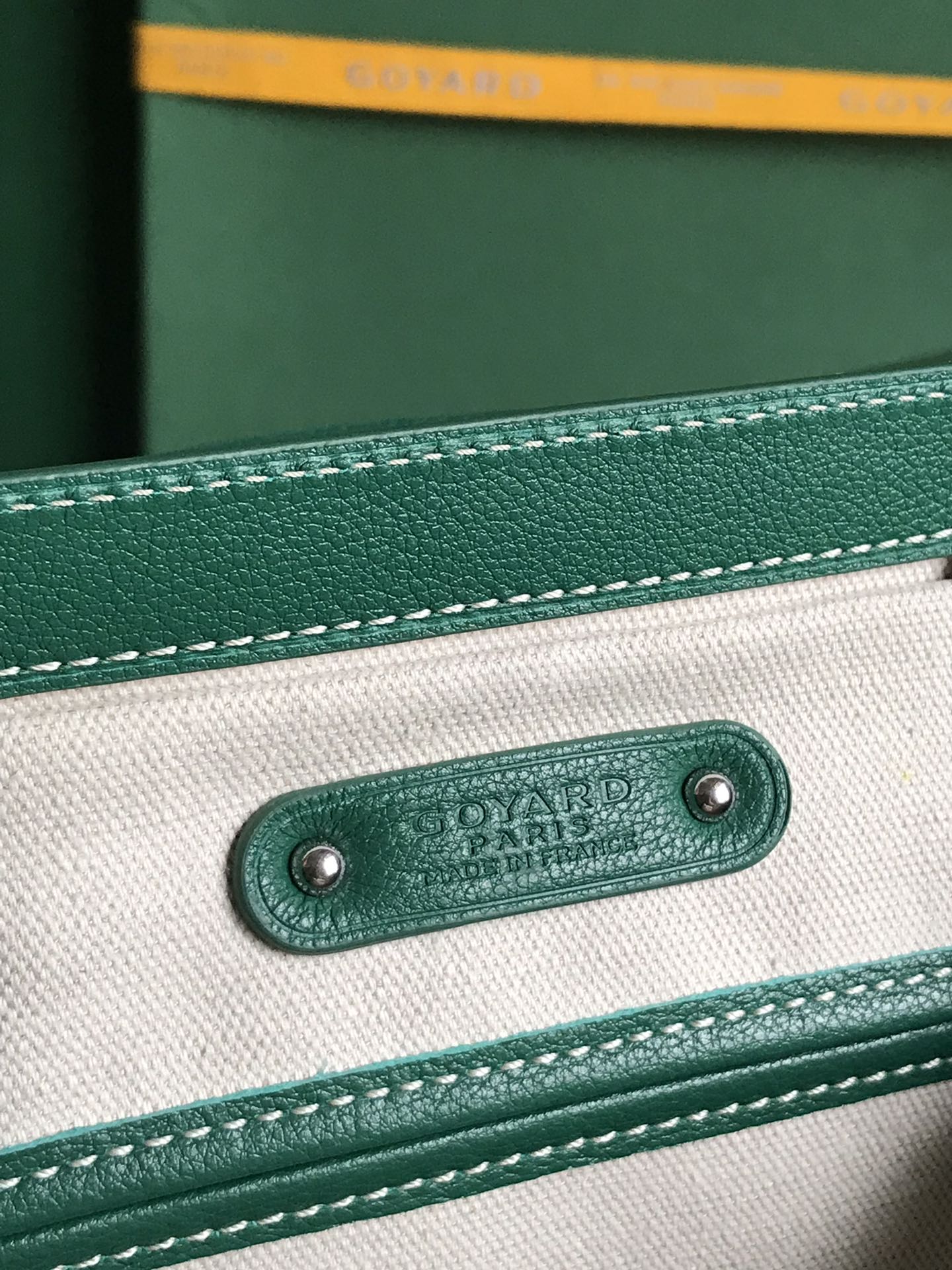 GOYARD Goyardine Saigon Tote green