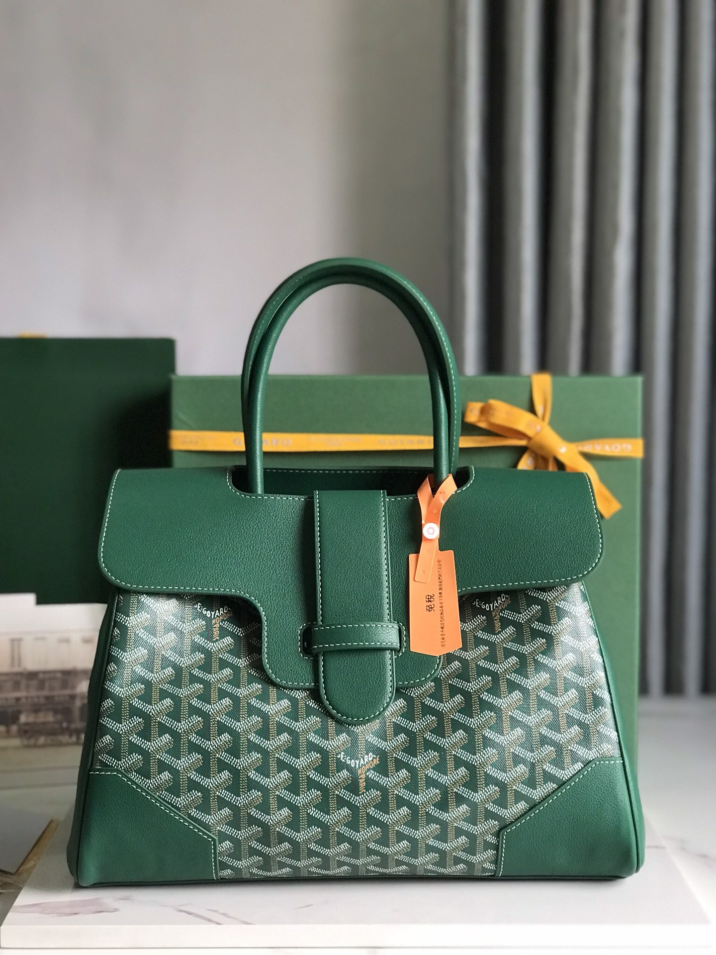 GOYARD Goyardine Saigon Tote green