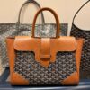 GOYARD Goyardine Saigon Tote Brown gray1670701