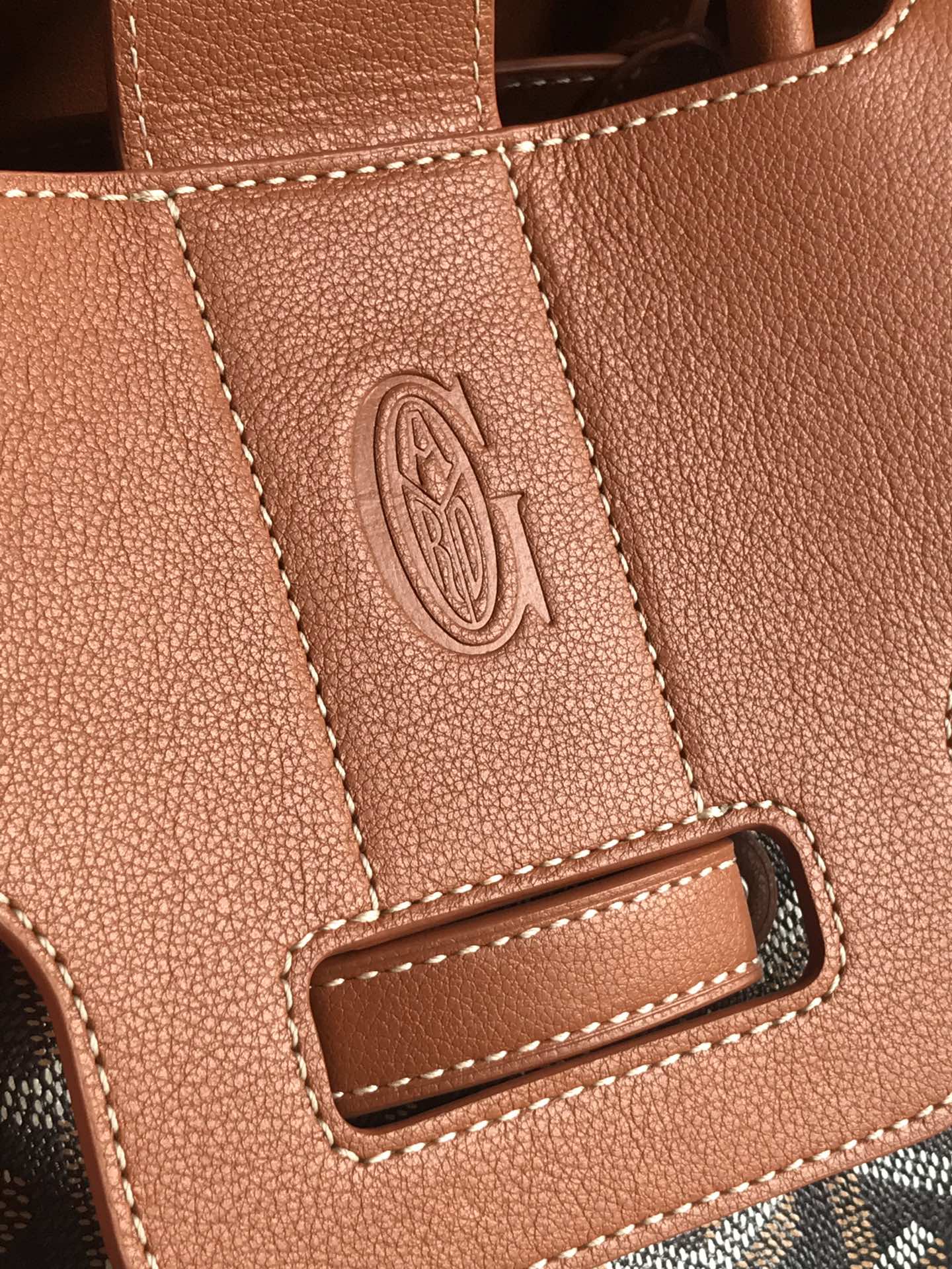 GOYARD Goyardine Saigon Tote brown1670701
