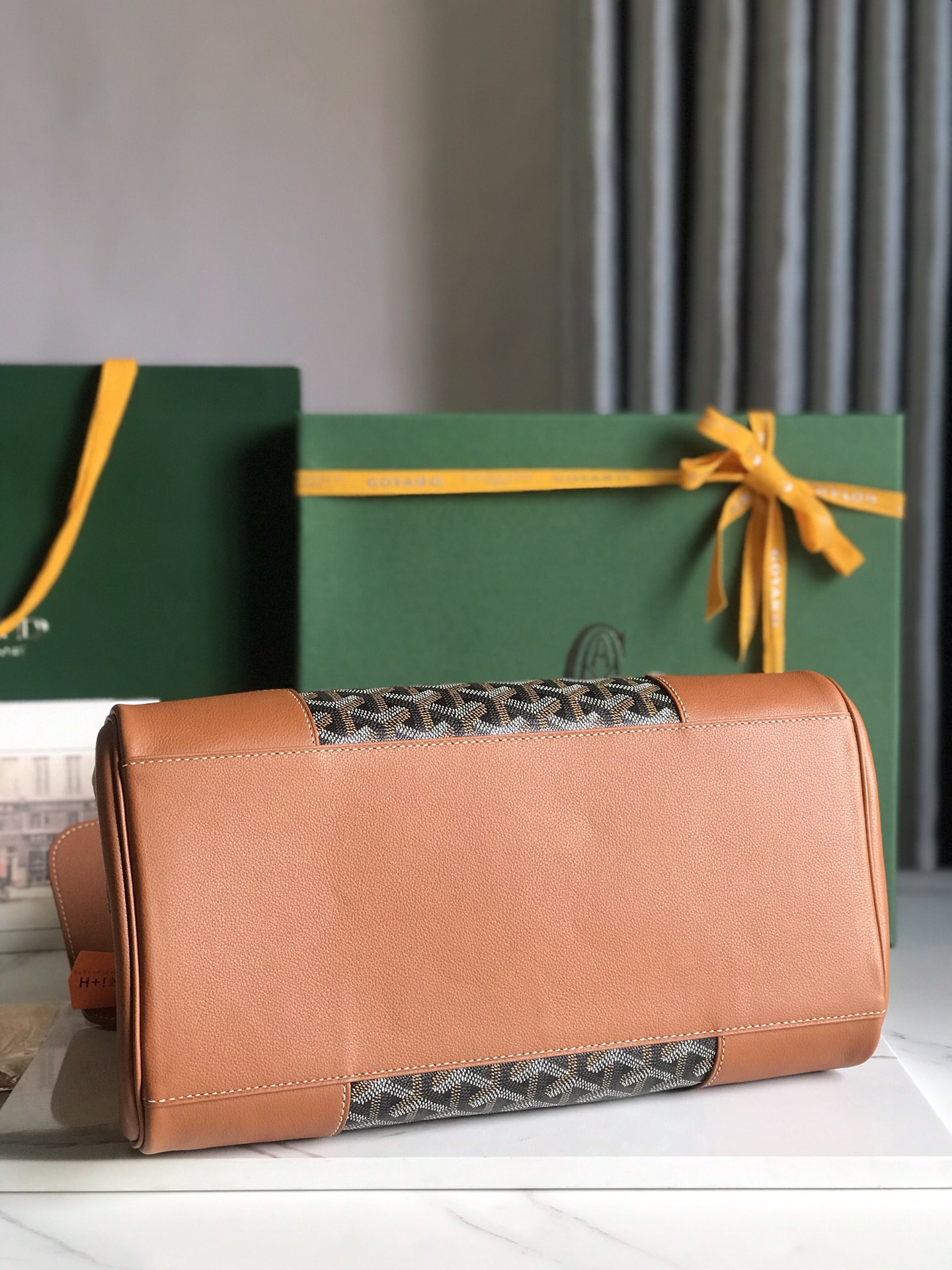 GOYARD Goyardine Saigon Tote brown1670701