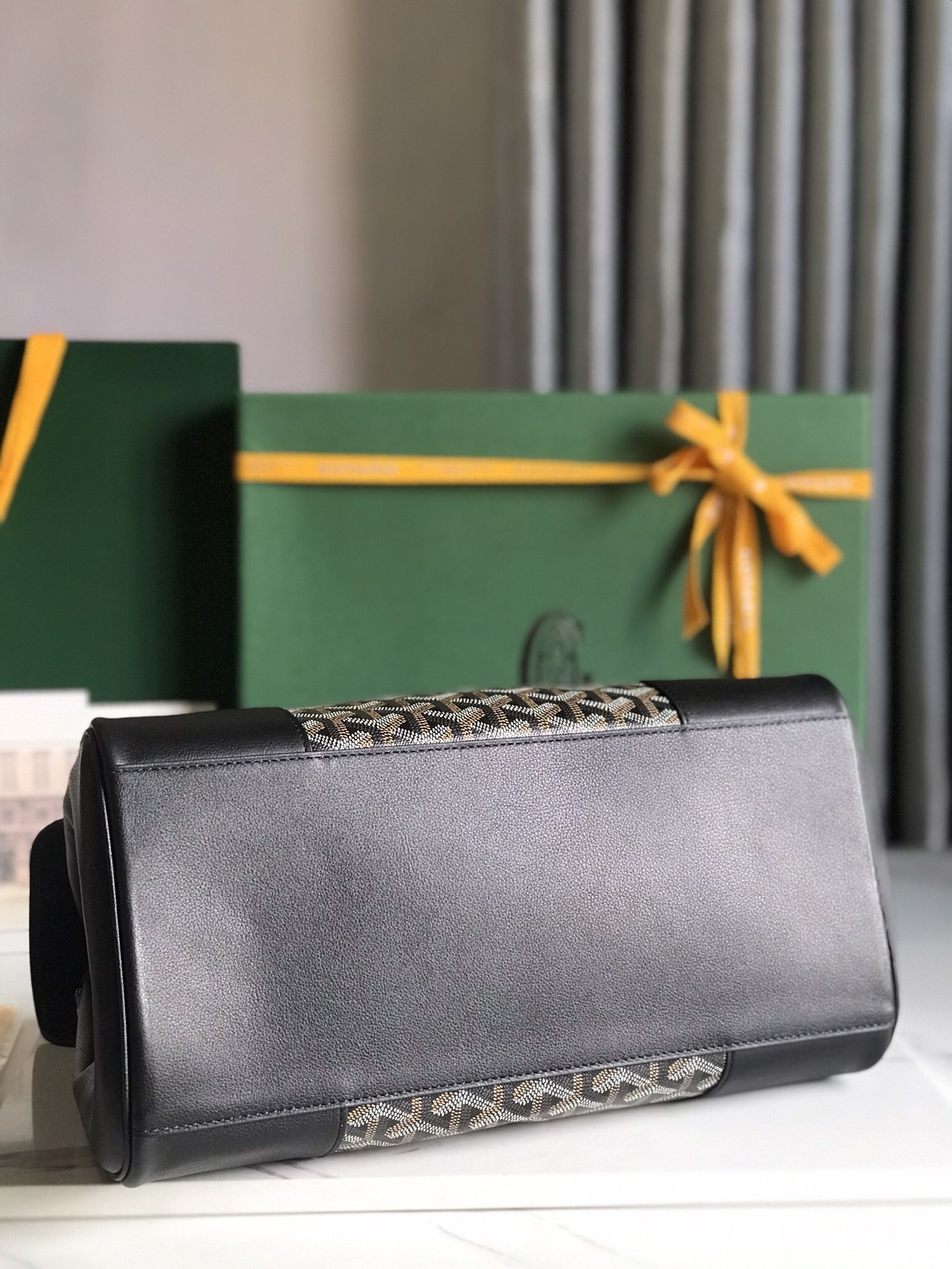 GOYARD Goyardine Saigon Tote Black 1670701