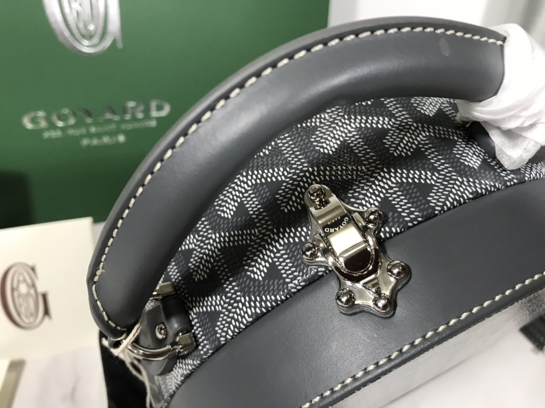 Goyard Black Alto Hatbox Trunk Bag Cloth ref.1184092