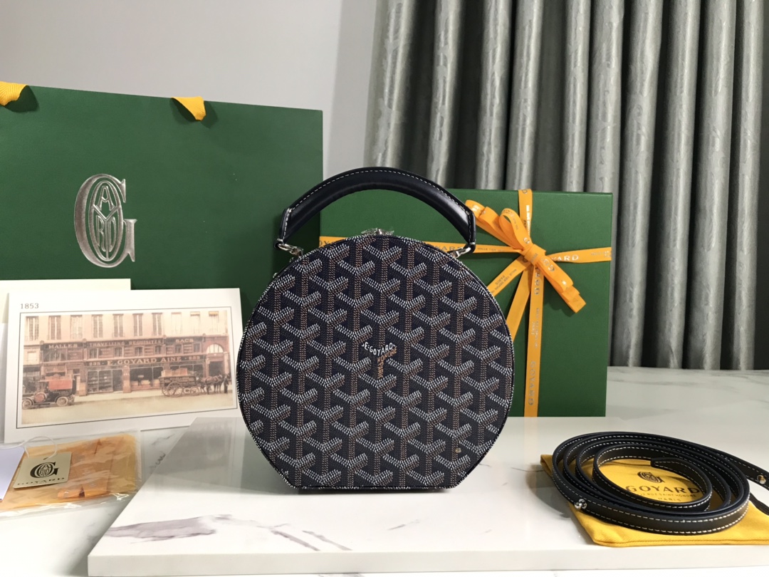 GOYARD Goyardine Alto Hatbox black gray
