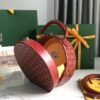 GOYARD Goyardine Alto Hatbox red