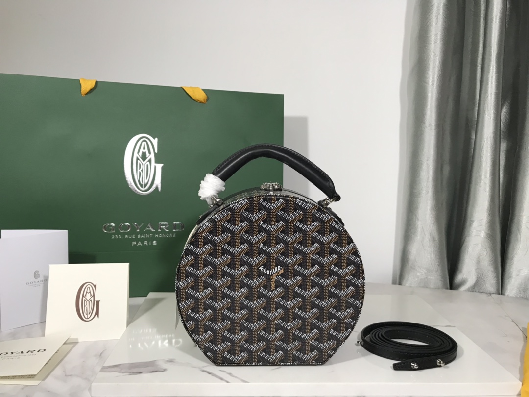 GOYARD Goyardine Alto Hatbox Black brown