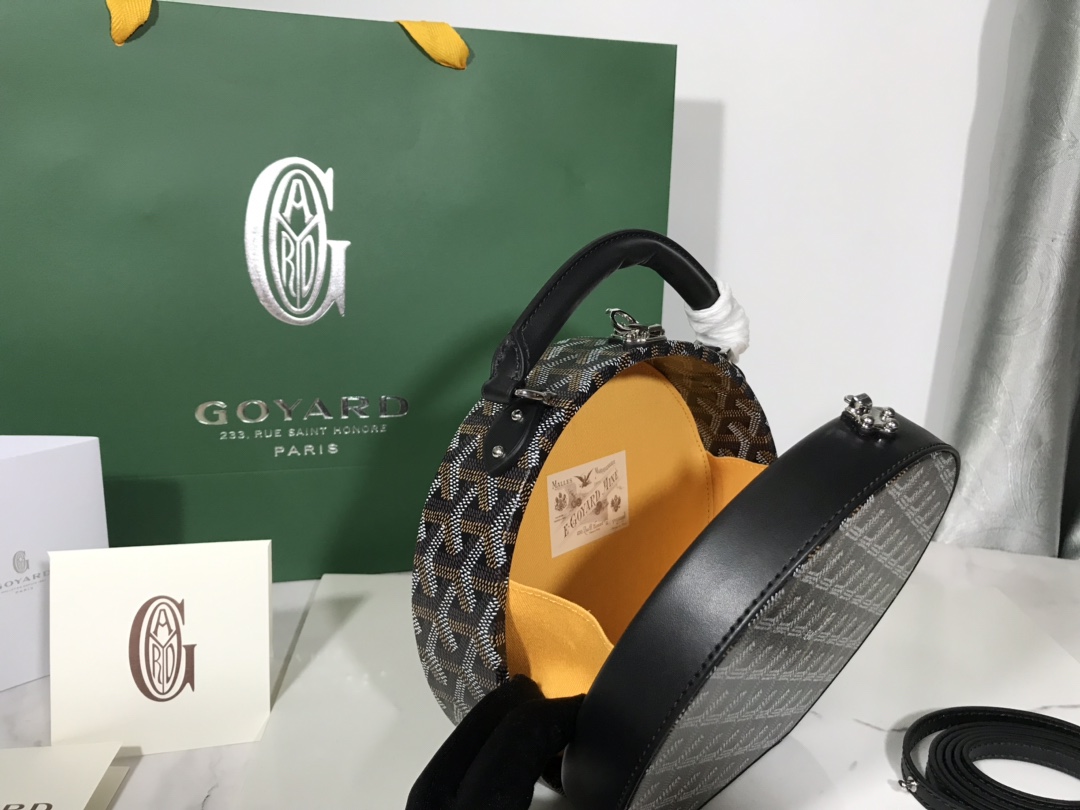 GOYARD Goyardine Alto Hatbox Black brown