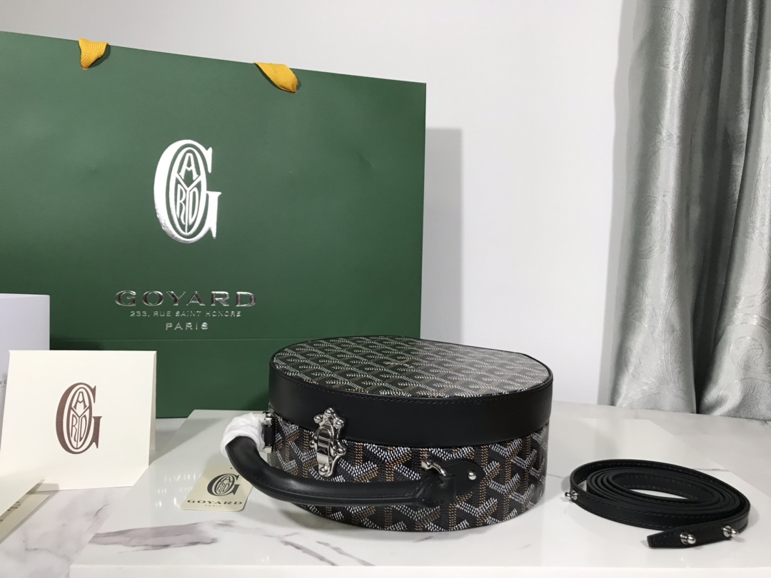 GOYARD Goyardine Alto Hatbox Black brown