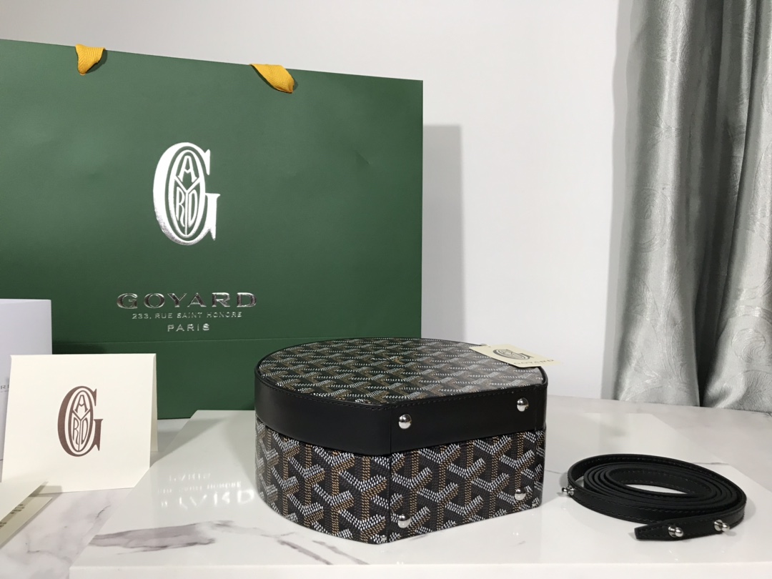 GOYARD Goyardine Alto Hatbox Black brown