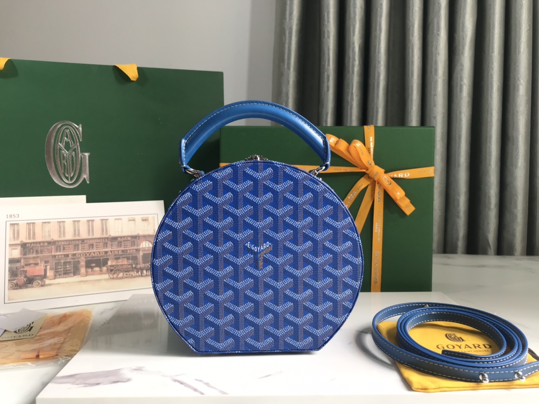 GOYARD Goyardine Alto Hatbox blue