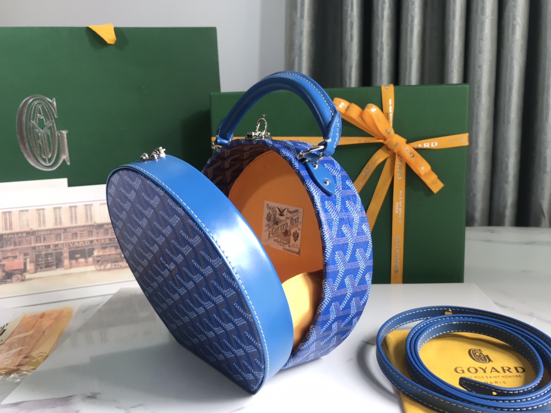 GOYARD Goyardine Alto Hatbox blue