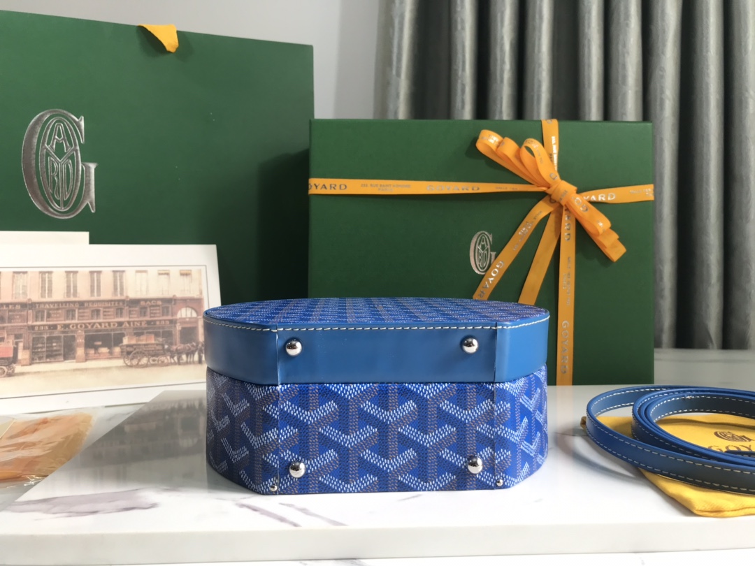 GOYARD Goyardine Alto Hatbox blue
