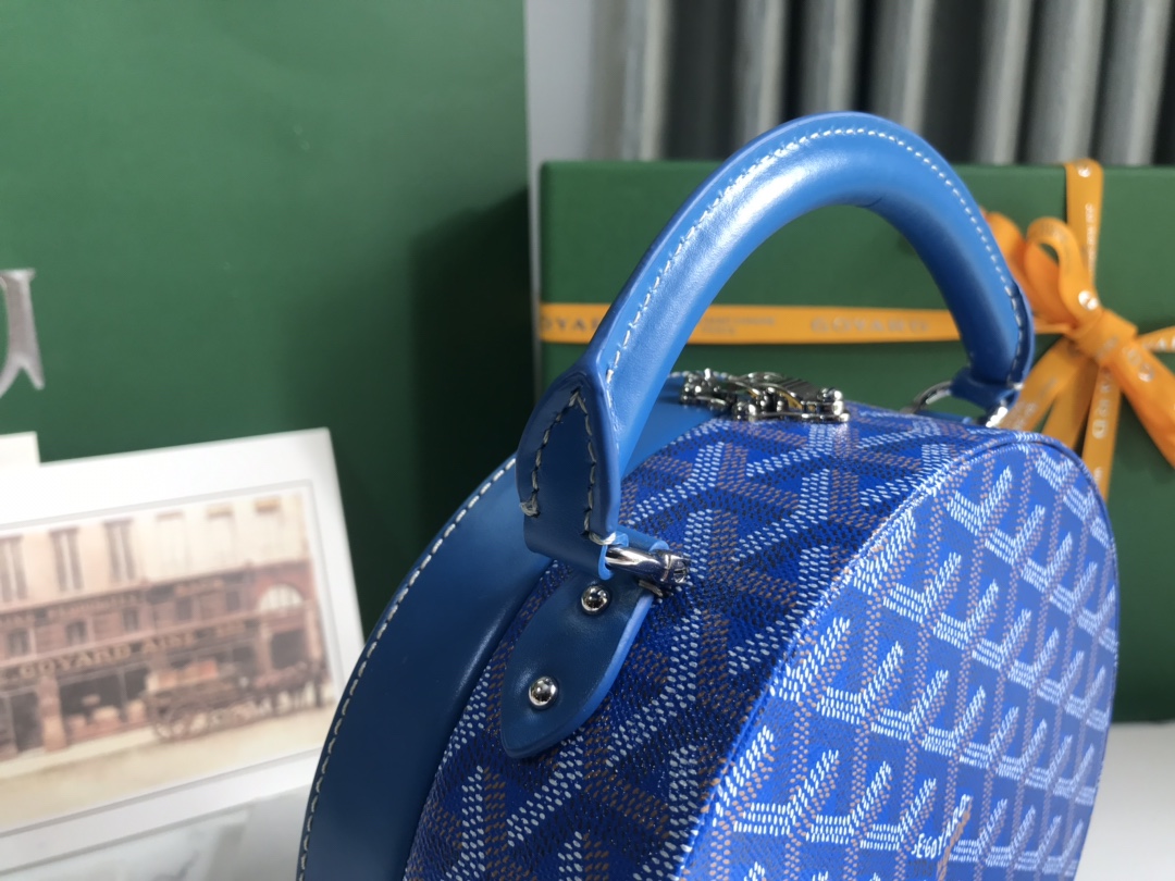 GOYARD Goyardine Alto Hatbox blue