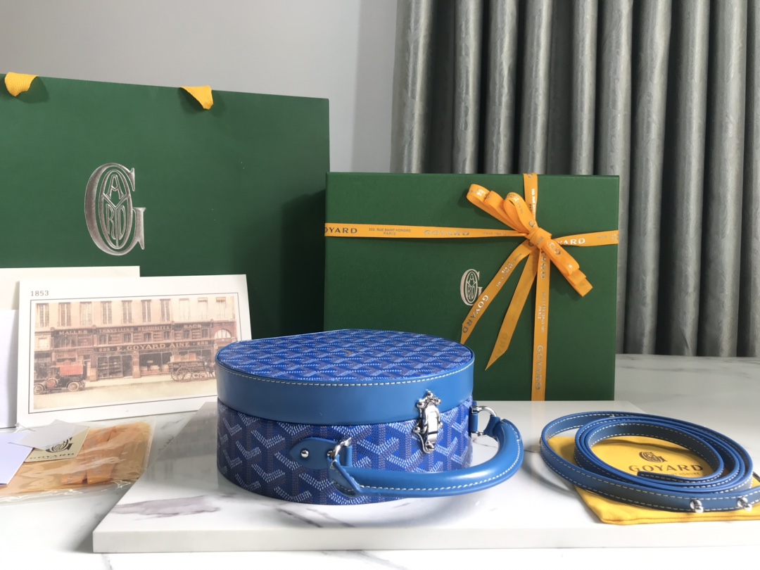 GOYARD Goyardine Alto Hatbox blue
