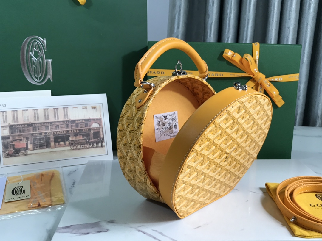 GOYARD Goyardine Alto Hatbox yellow