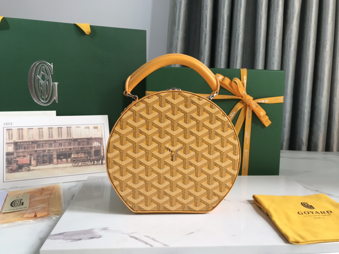GOYARD Goyardine Alto Hatbox yellow