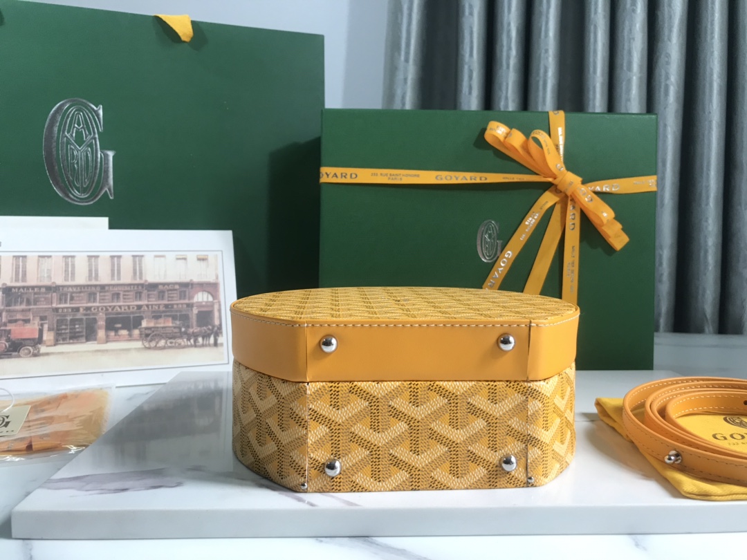 GOYARD Goyardine Alto Hatbox yellow