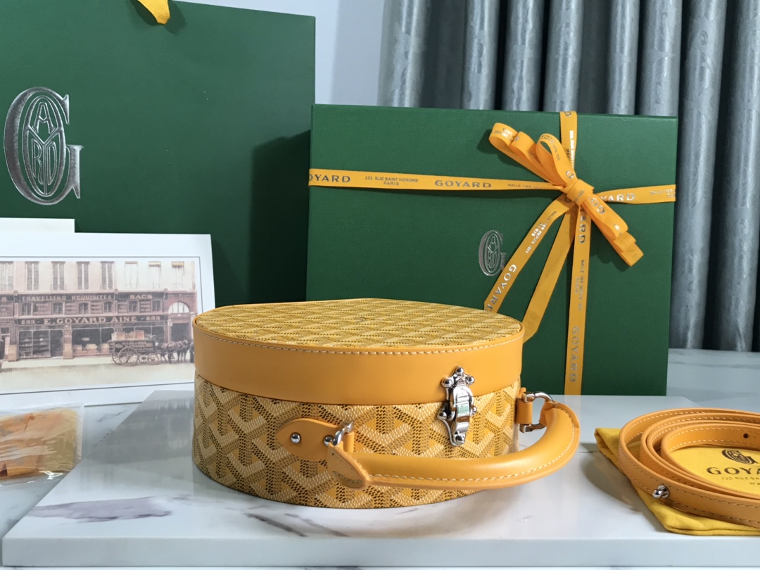 GOYARD Goyardine Alto Hatbox yellow
