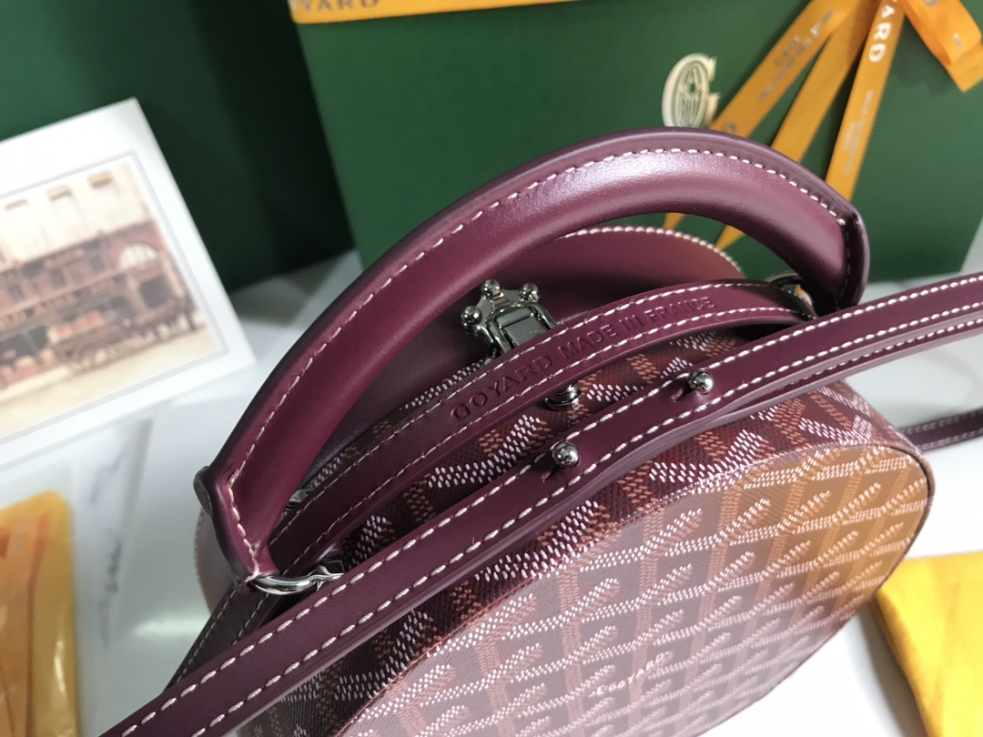 GOYARD Goyardine Alto Hatbox Burgundy
