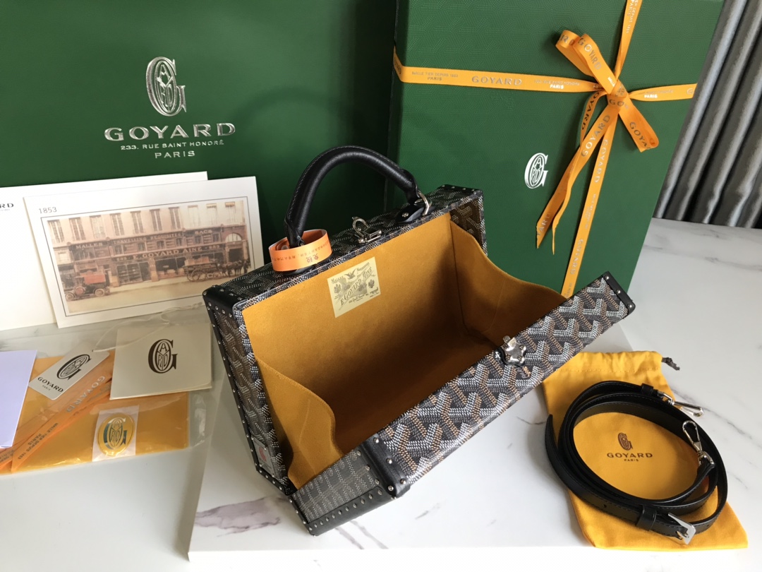 Goyard Grand Hotel Trunk Bag black Brown | eBay