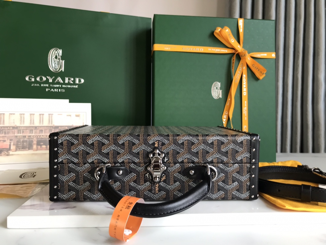 Goyard Grand Hotel Trunk Bag black Brown | eBay