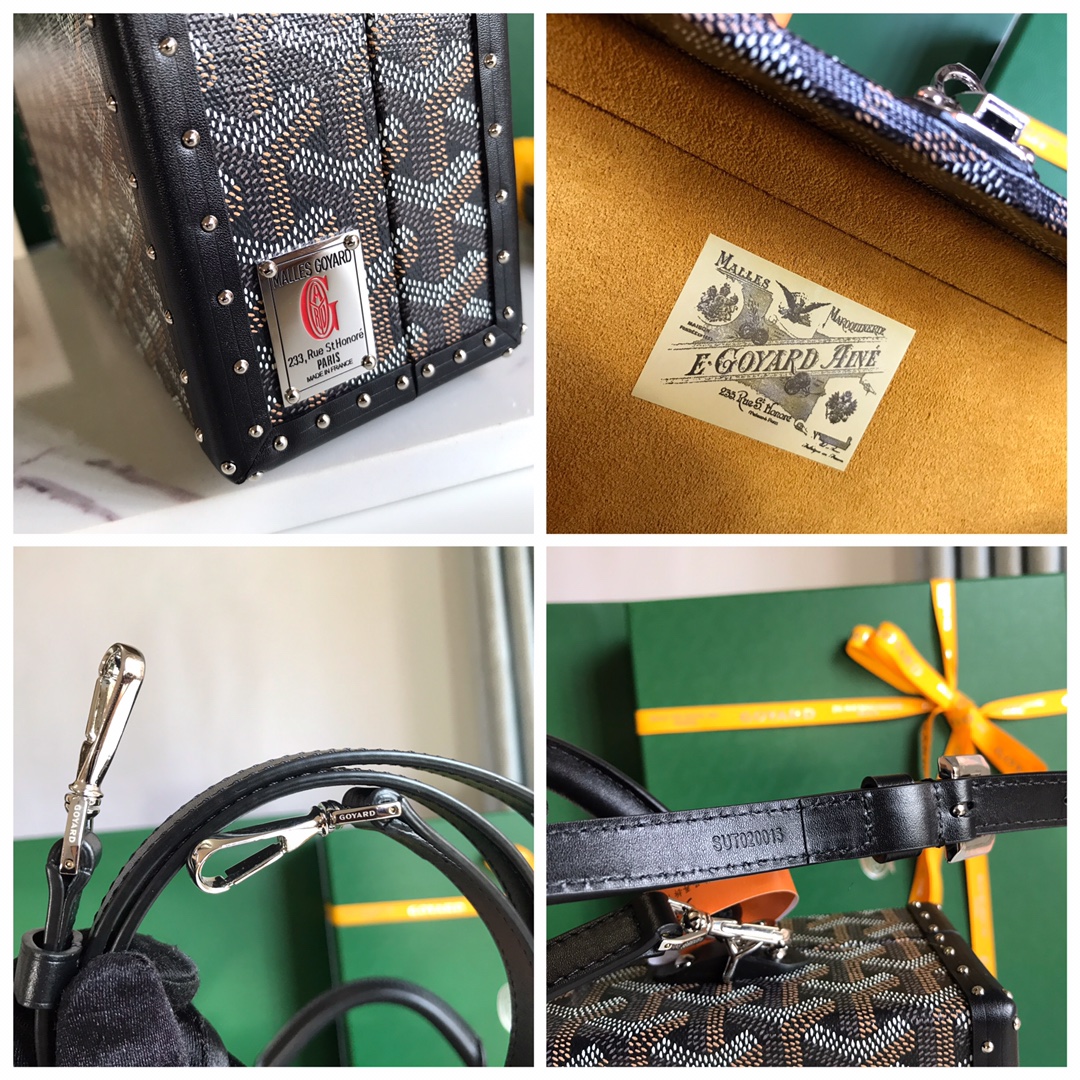 Goyard Grand Hotel Trunk Bag black Brown | eBay