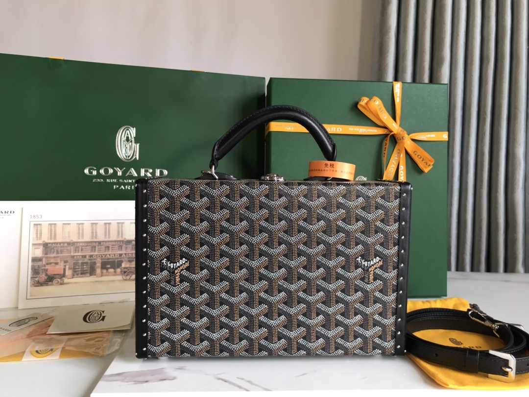 Goyard Grand Hotel Trunk Bag black Brown | eBay