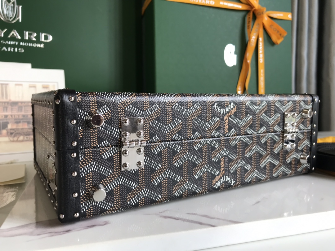 Goyard Grand Hotel Trunk Bag black Brown | eBay
