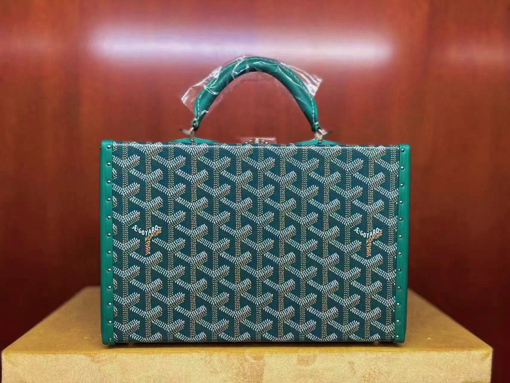 Goyard Grand Hotel Trunk Bag Brown gray| eBay
