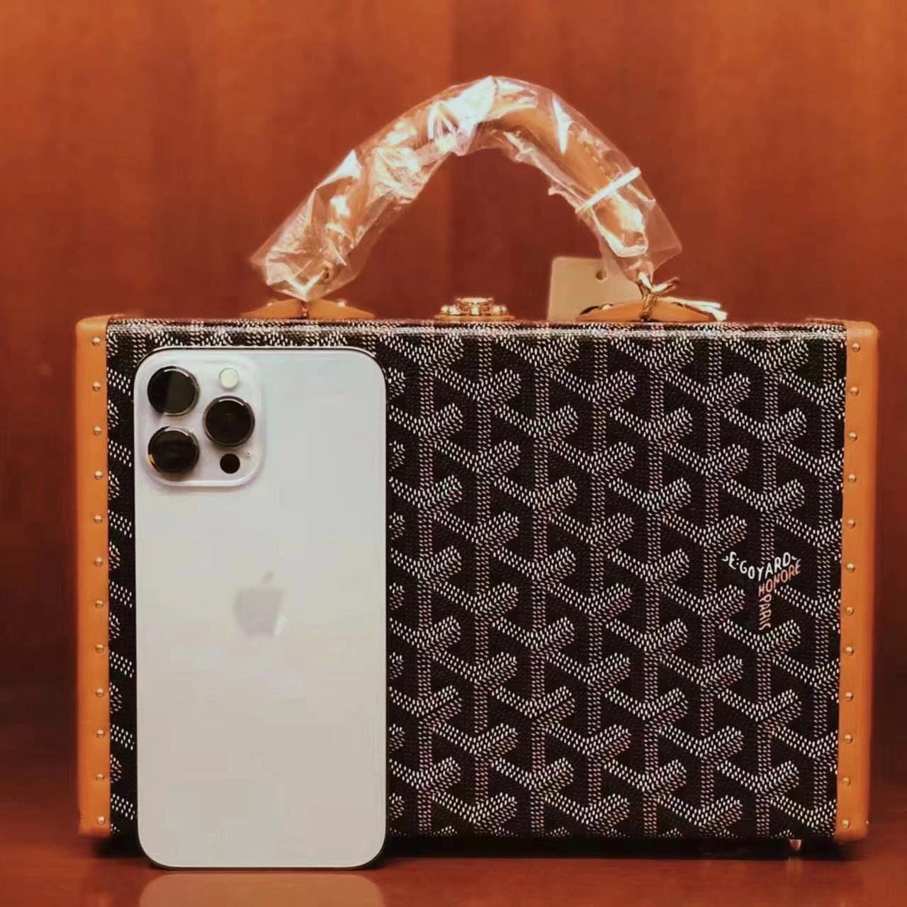 Goyard Grand Hotel Trunk Bag Brown gray| eBay