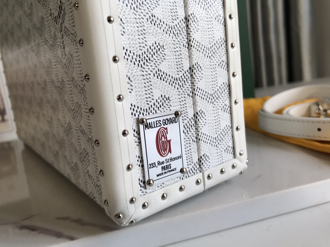 Goyard Grand Hotel Trunk Bag white | eBay