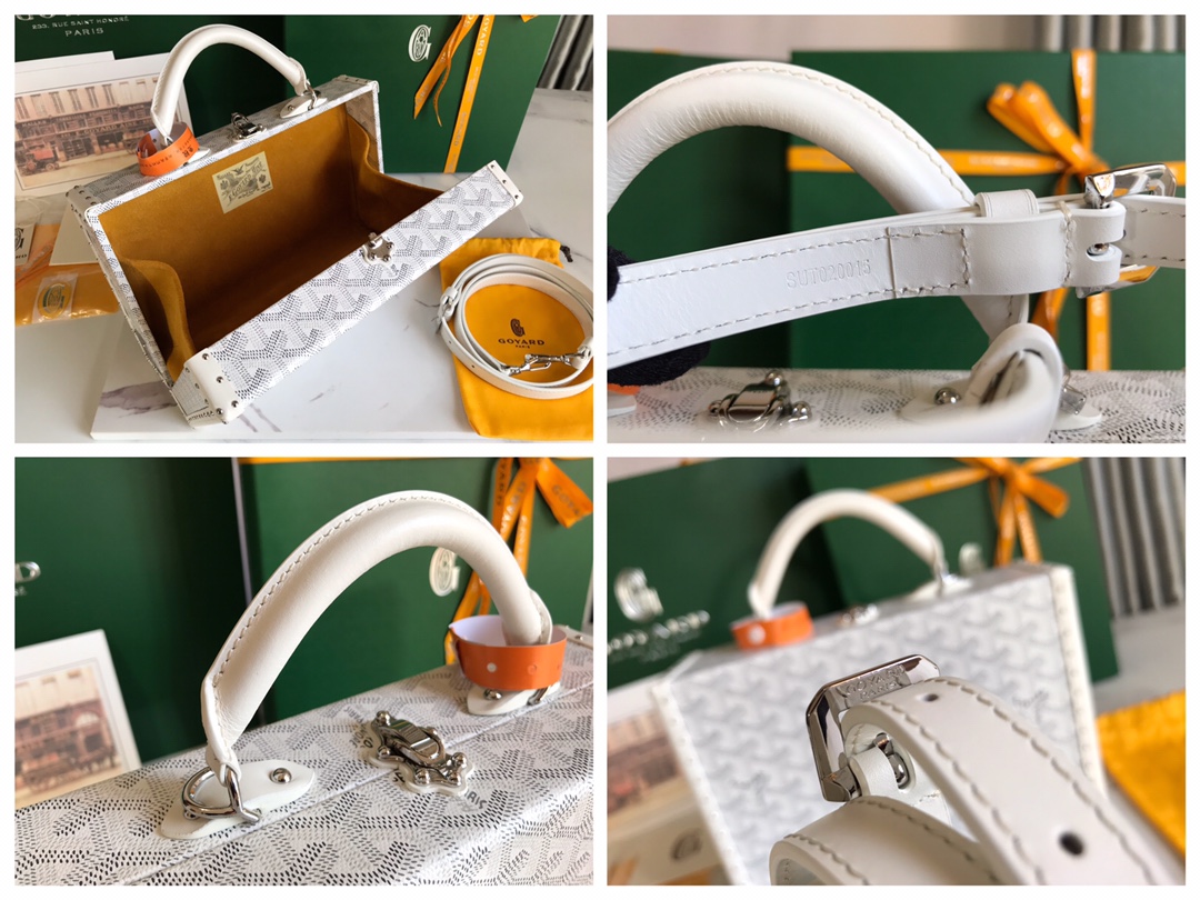 Goyard Grand Hotel Trunk Bag white | eBay