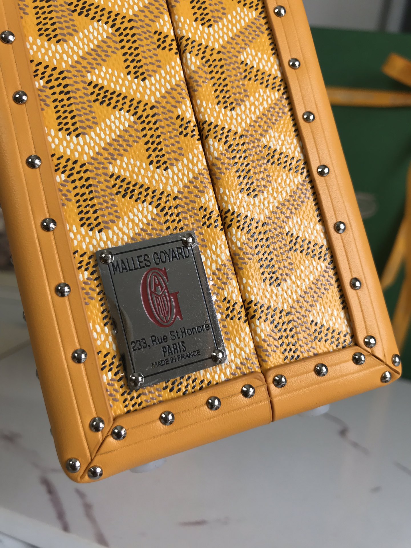 Goyard Grand Hotel Trunk Bag yellow | eBay