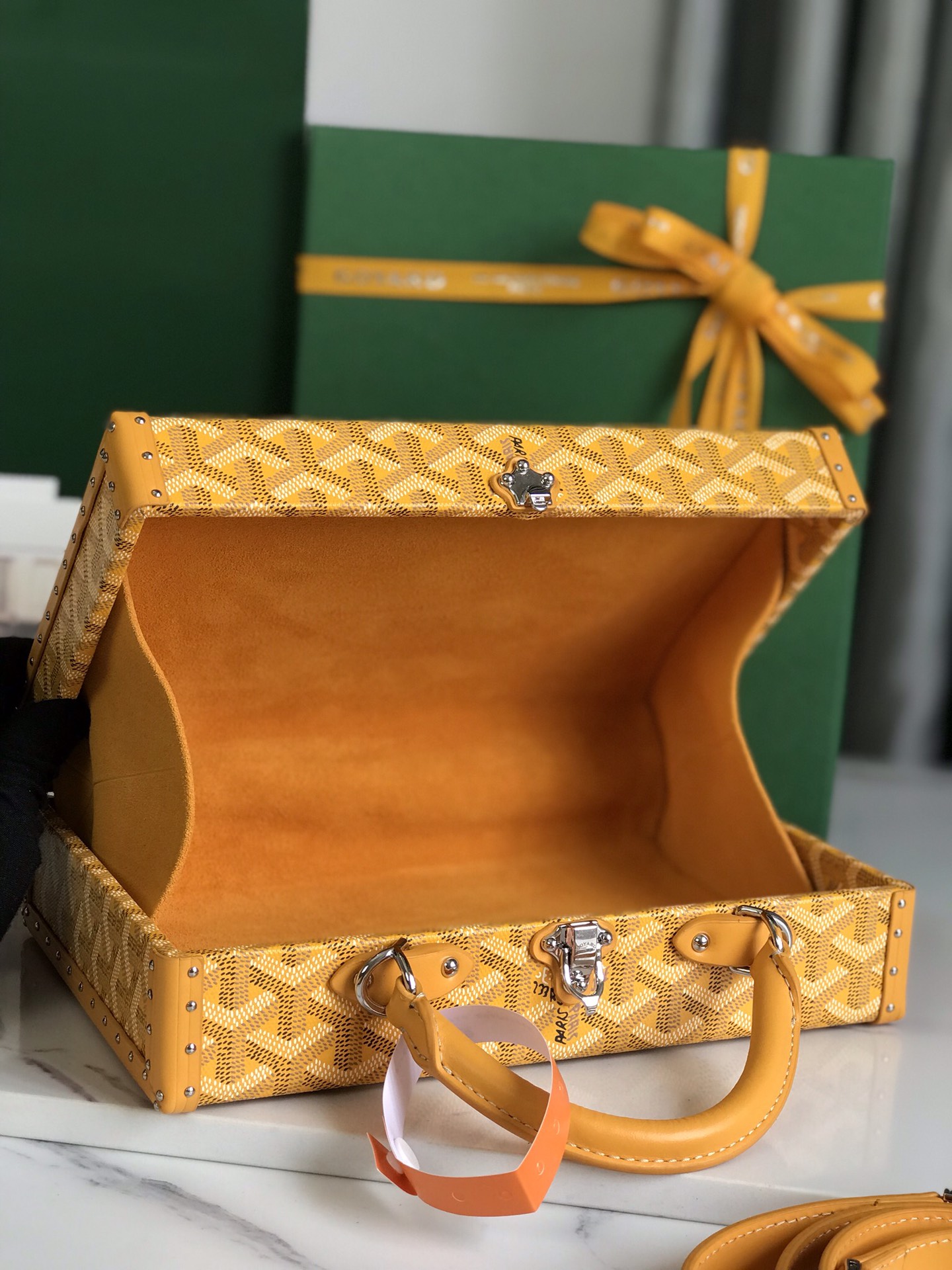 Goyard Grand Hotel Trunk Bag yellow | eBay