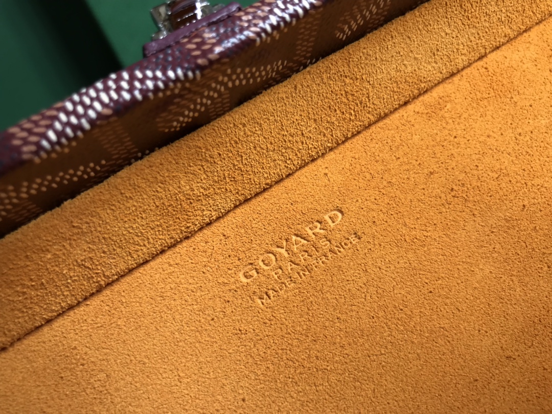 Goyard Grand Hotel Trunk Bag Brown red | eBay