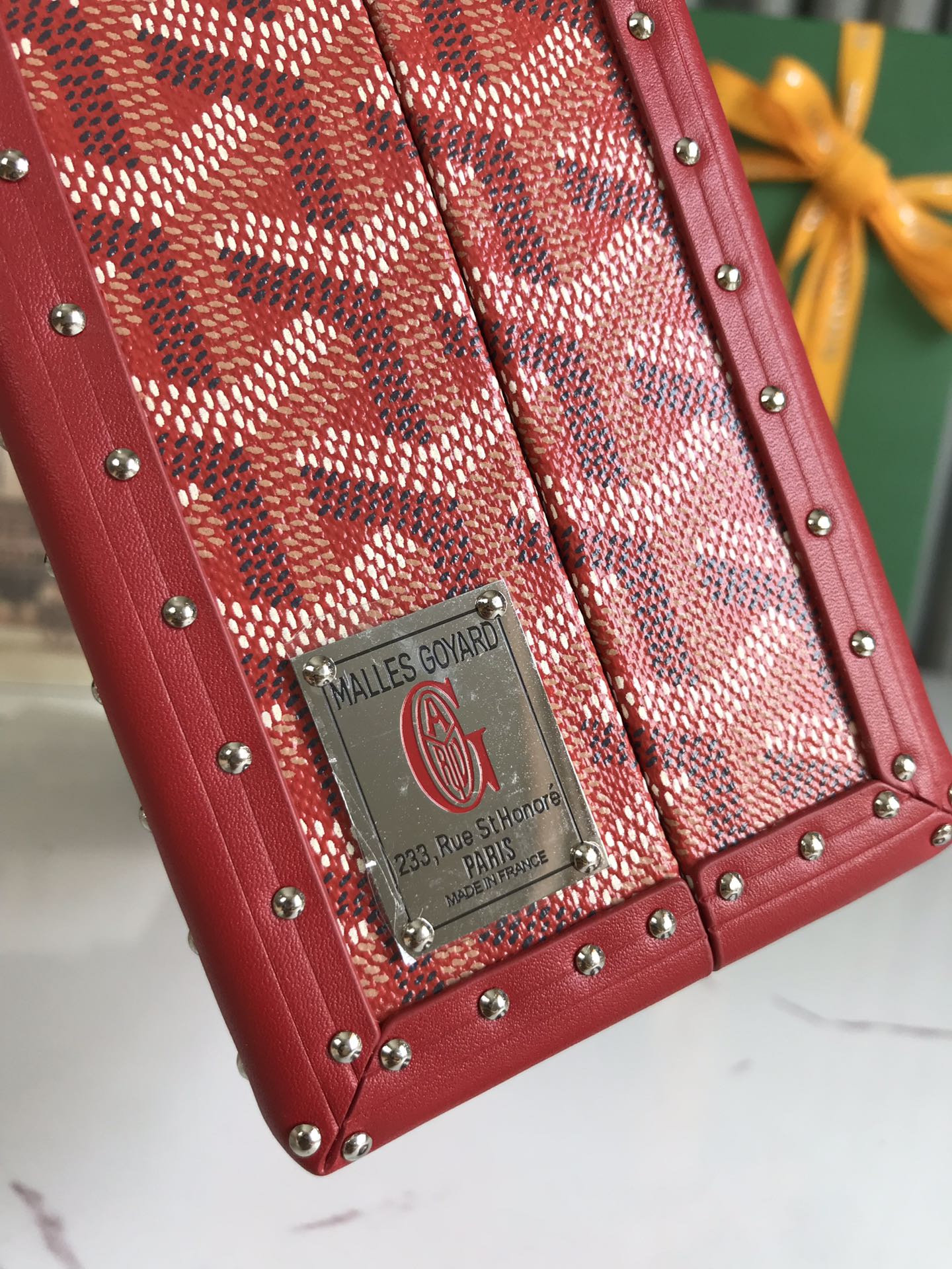 Goyard Grand Hotel Trunk Bag red | eBay