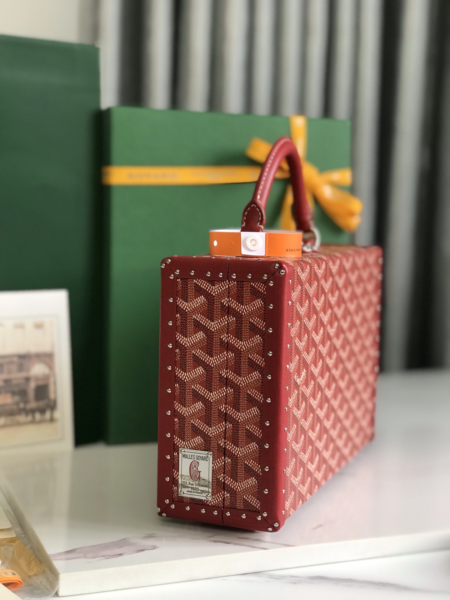Goyard Grand Hotel Trunk Bag red | eBay