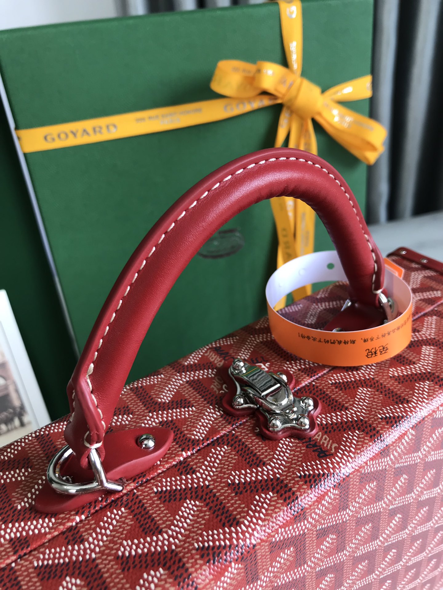 Goyard Grand Hotel Trunk Bag red | eBay