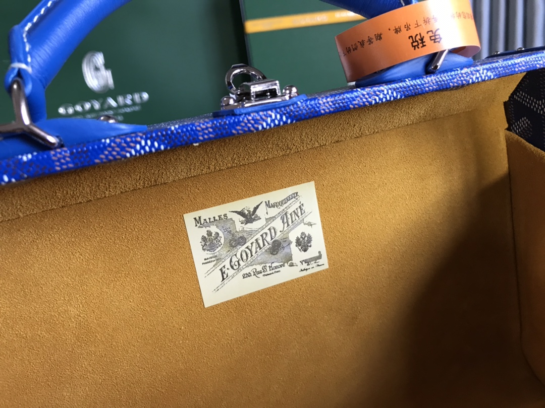 Goyard Grand Hotel Trunk Bag Blue | eBay