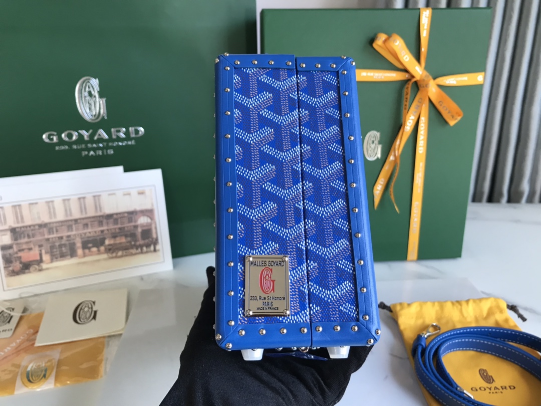 Goyard Grand Hotel Trunk Bag Blue | eBay