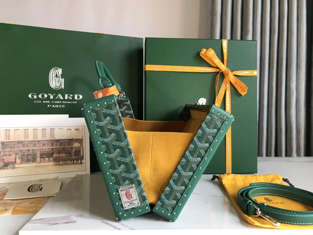 Goyard Grand Hotel Trunk Bag green| eBay