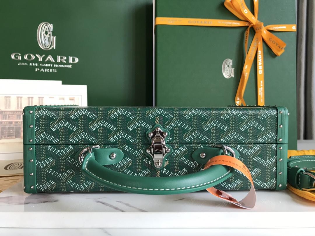 Goyard Grand Hotel Trunk Bag green| eBay