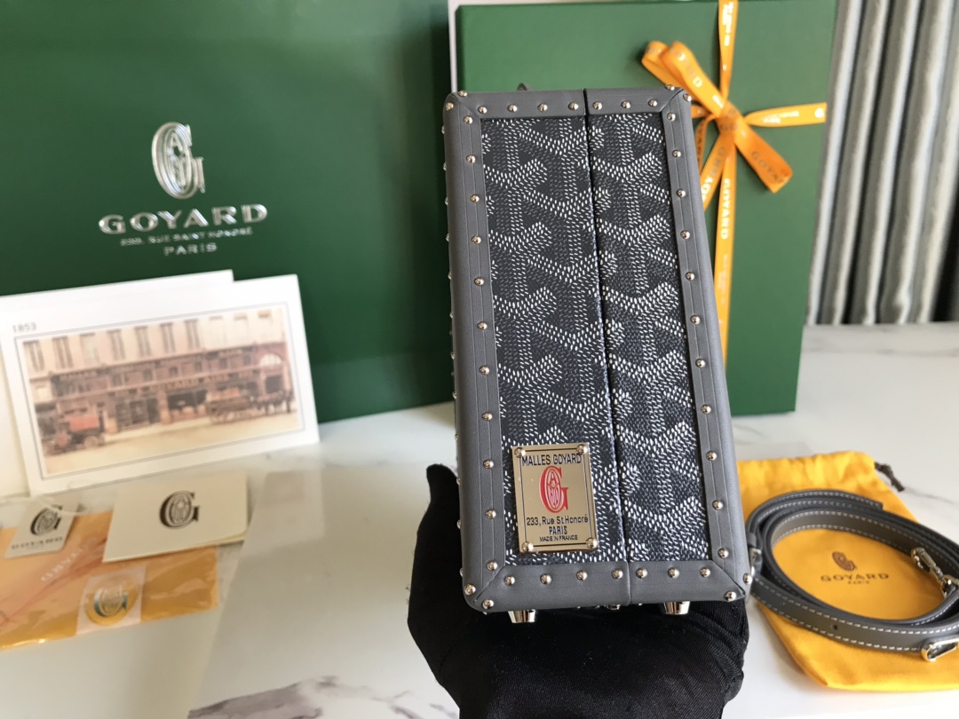 Goyard Grand Hotel Trunk Bag Black | eBay